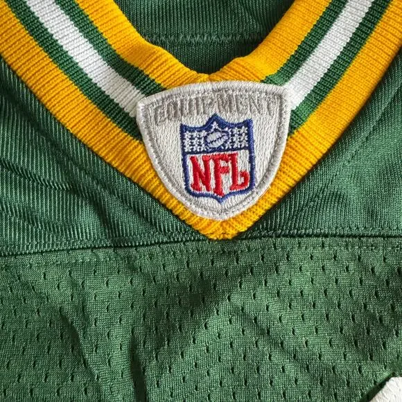 100% Authentic Reebok 2005 AJ Hawk NFL Green Bay Packers Mens 46 M Green Jersey